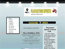 Tablet Screenshot of playactionsports.net